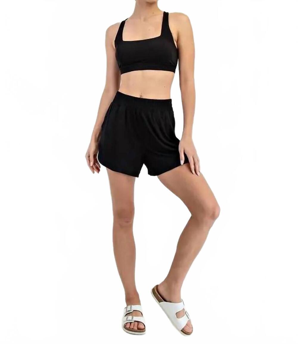NEW RAE MODE viscose modal tulip shorts in black
